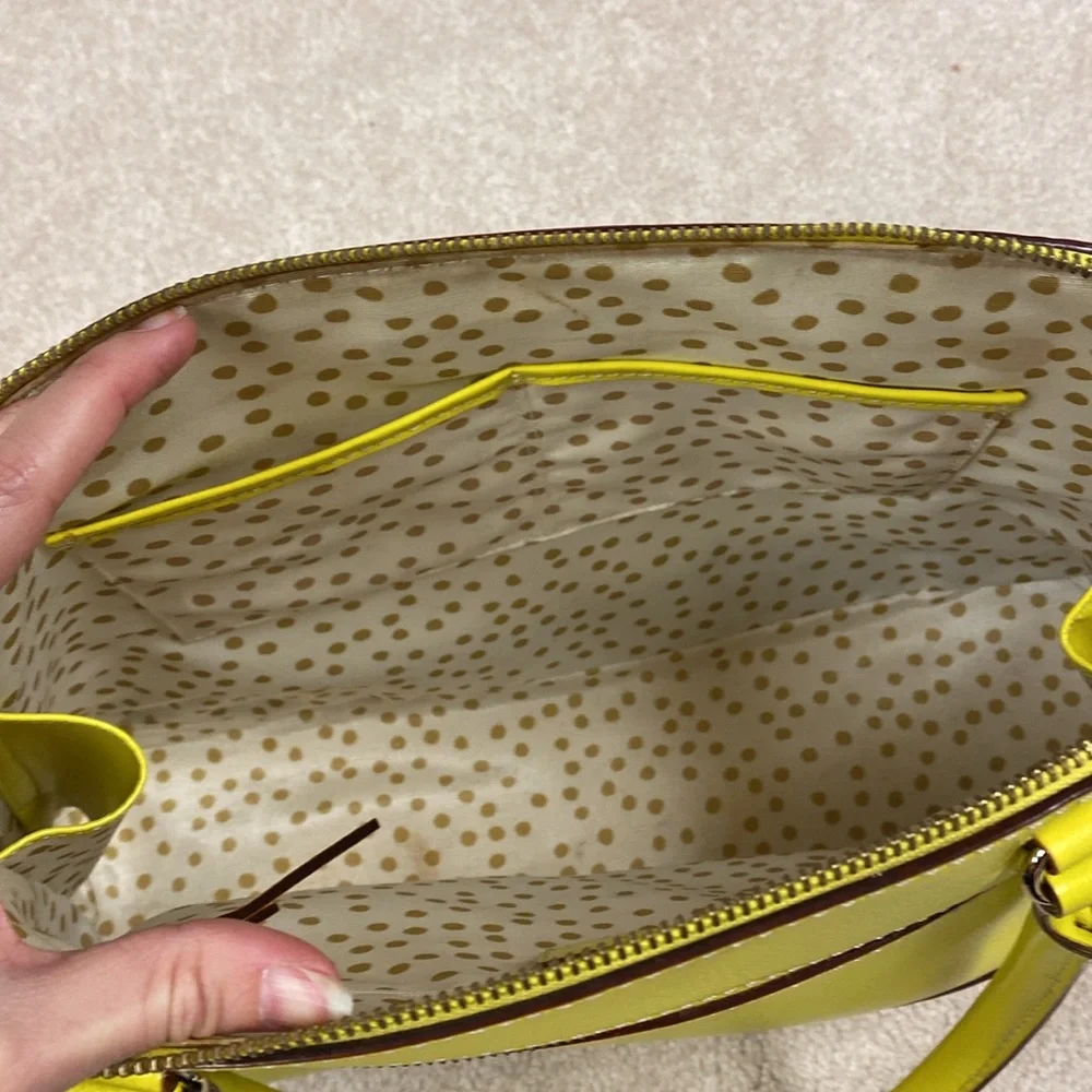 Kate spade Yellow Women's Bag with Polka Dot interior lining - Picture 4 of 8